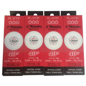 Nittaku 3 Star  Japan Premium 40+ Table Tennis Balls (1 Dozen)